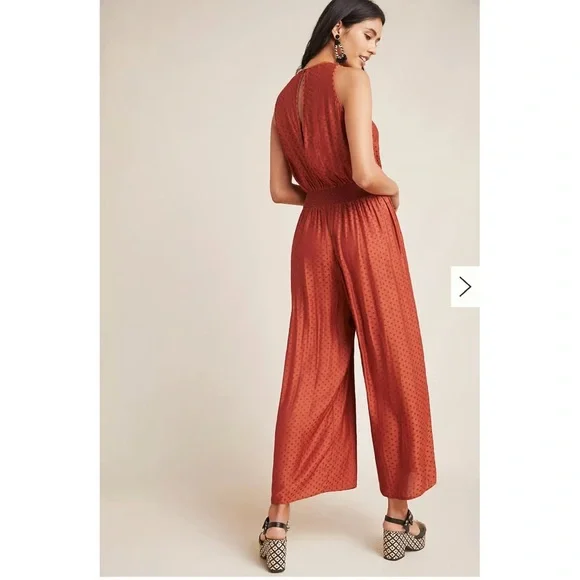 Anthropologie dRA Terracotta Jumpsuit - Picture 3 of 7